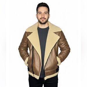 Maison Noir Man Jacket Faux Shearling Double Faced Size M Medium